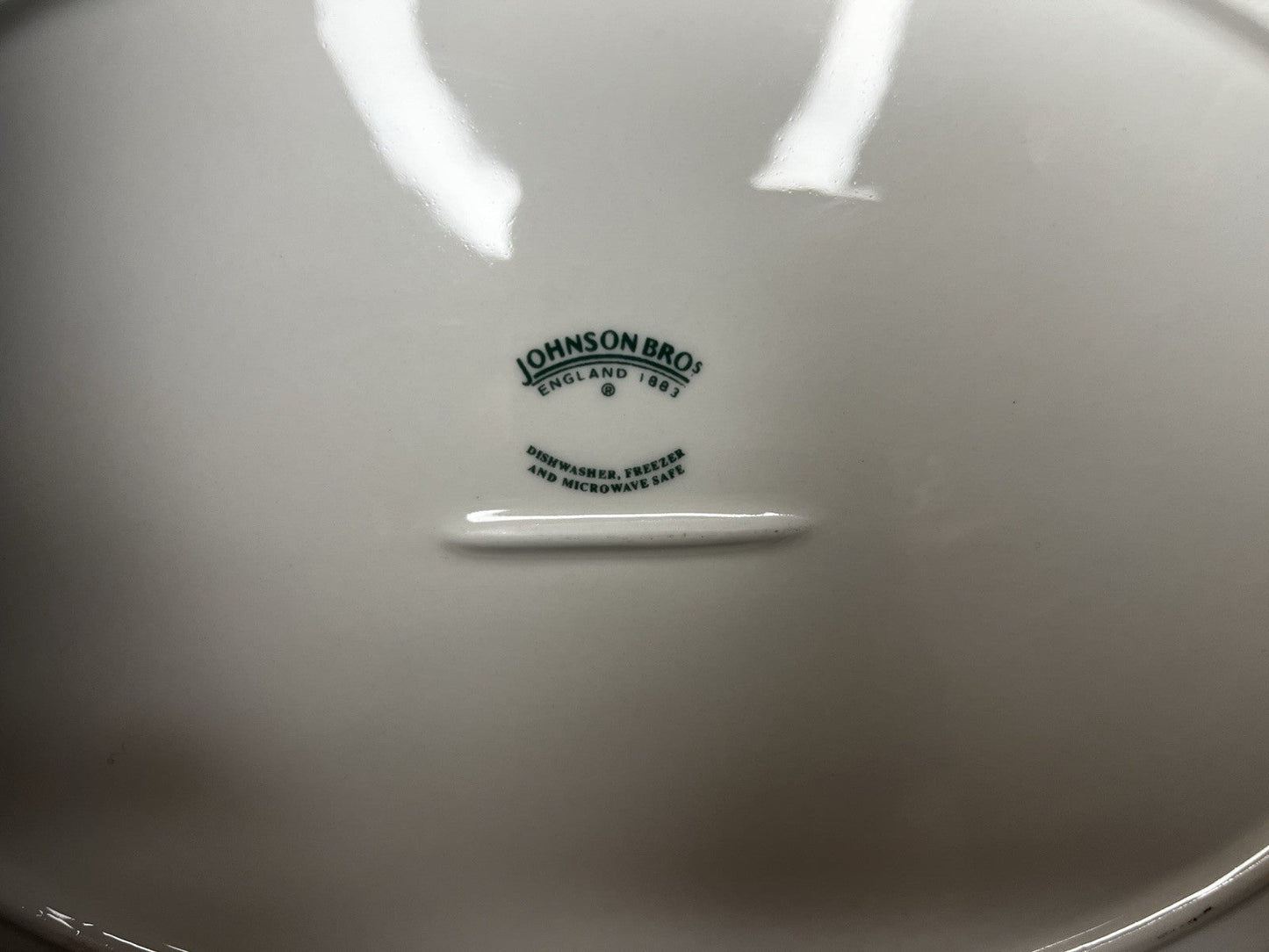 Blue Asian Platter, Vintage Blue Willow 13.78" Serving Plate