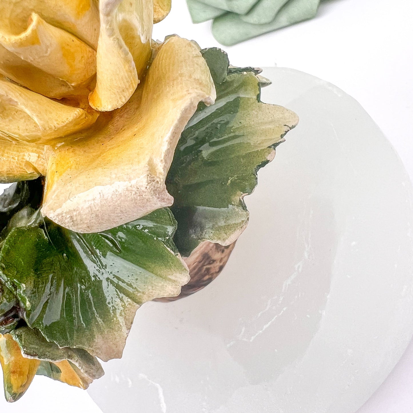 Ceramic Capodimonte - Style Rose Basket