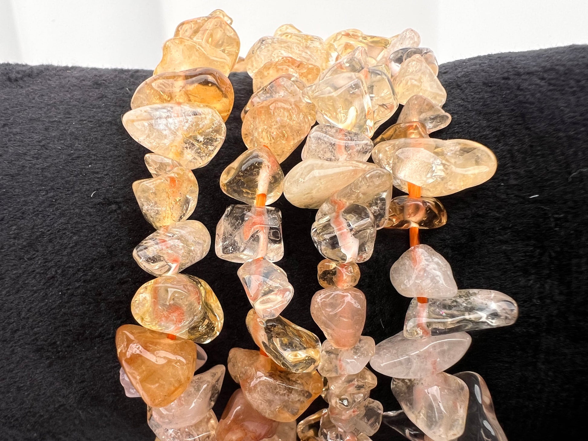 Citrine Crystal Chip Bracelet