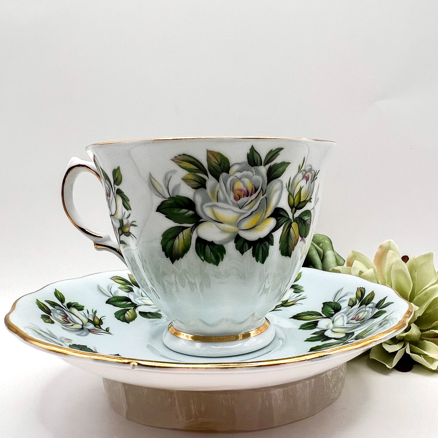 Colclough Floral Tea Cup & Saucer Set