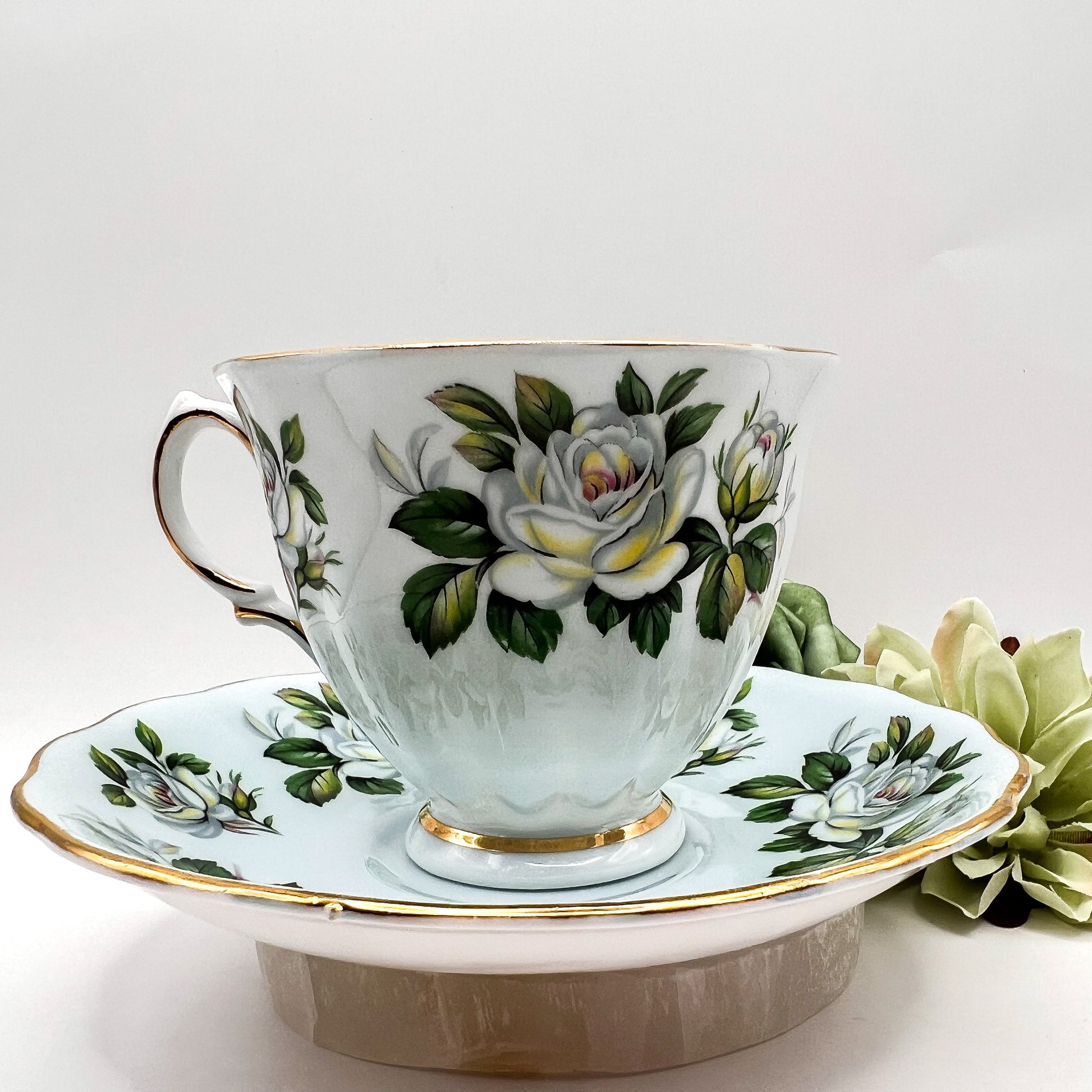 Colclough Floral Tea Cup & Saucer Set