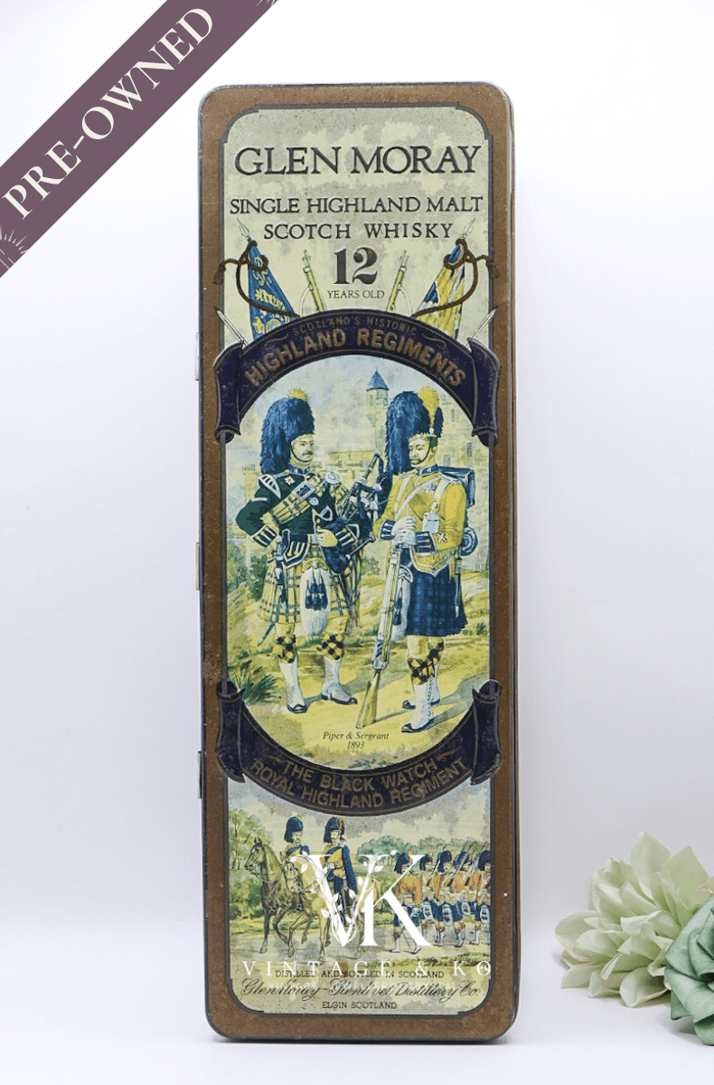 Collectible Glen Moray Scotch Whiskey Tin - Empty