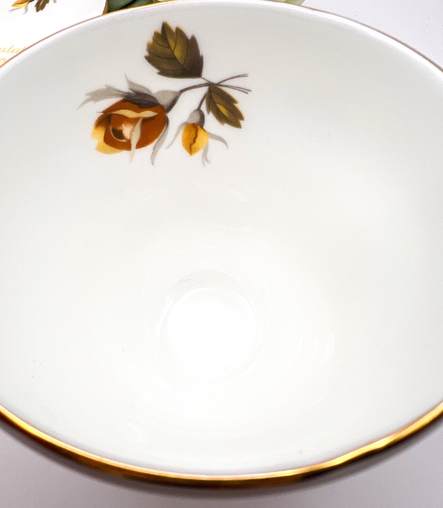 Duchess Bone China Tea Cup and Saucer 50th Anniversary Set with Yellow Roses