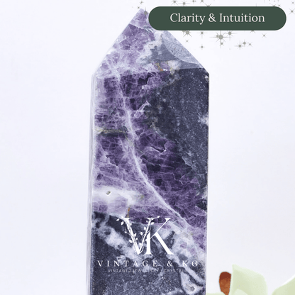 Imperfect Fluorite Crystal Tower | Medium Size 13cm - 301g