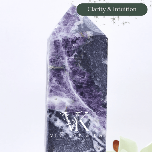 Imperfect Fluorite Crystal Tower | Medium Size 13cm - 301g