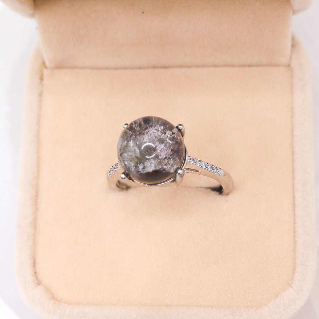 Garden Quartz Adjustable Ring