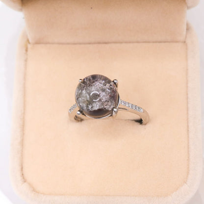 Garden Quartz Adjustable Ring