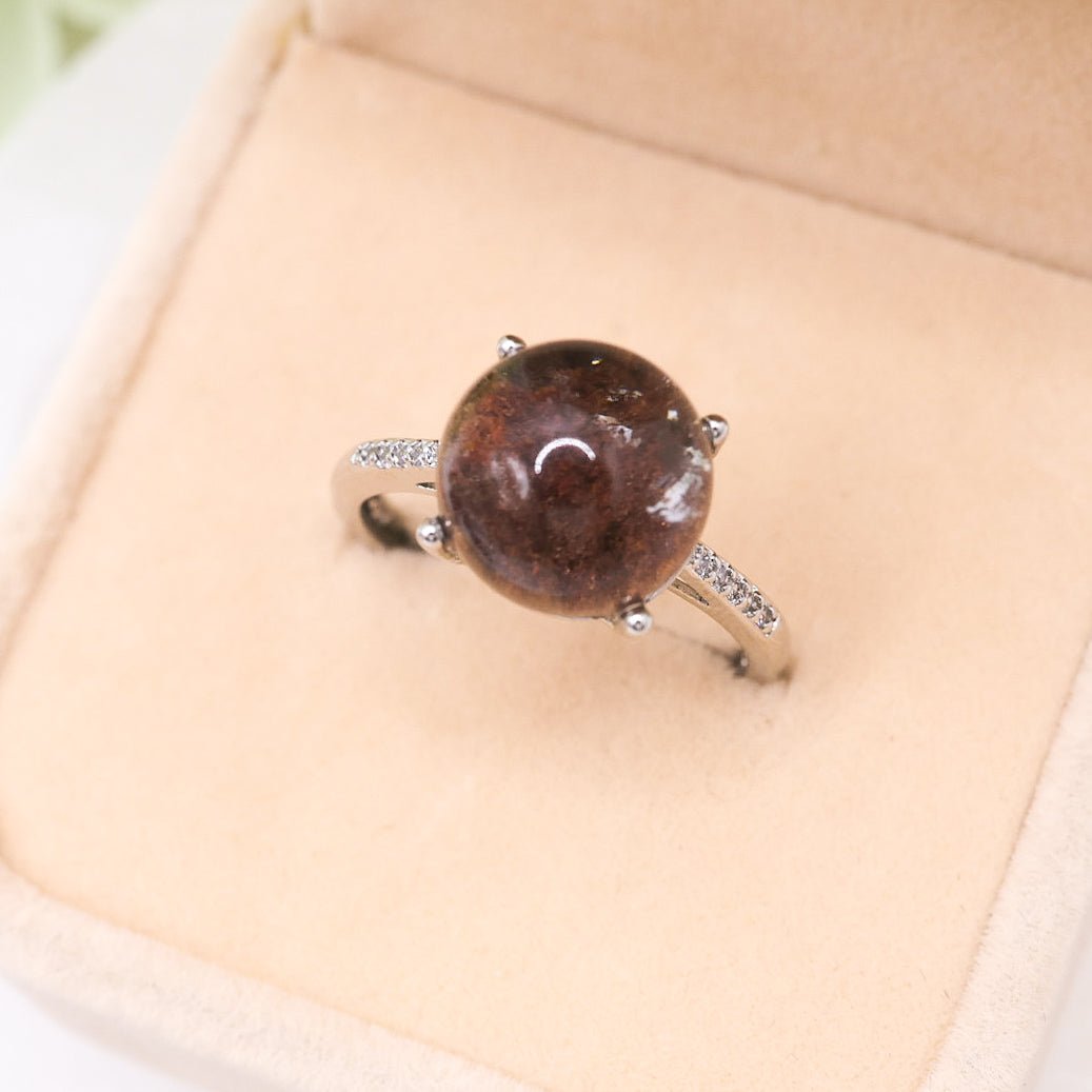 Garden Quartz Adjustable Ring