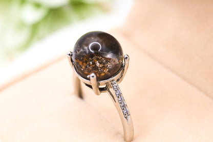 Garden Quartz Adjustable Ring