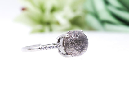 Garden Quartz Adjustable Ring