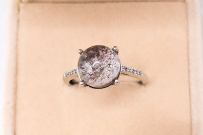 Garden Quartz Adjustable Ring