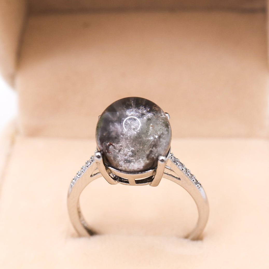 Garden Quartz Adjustable Ring