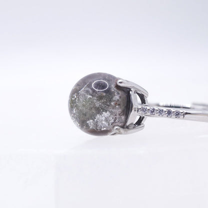 Garden Quartz Adjustable Ring