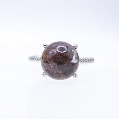 Garden Quartz Adjustable Ring
