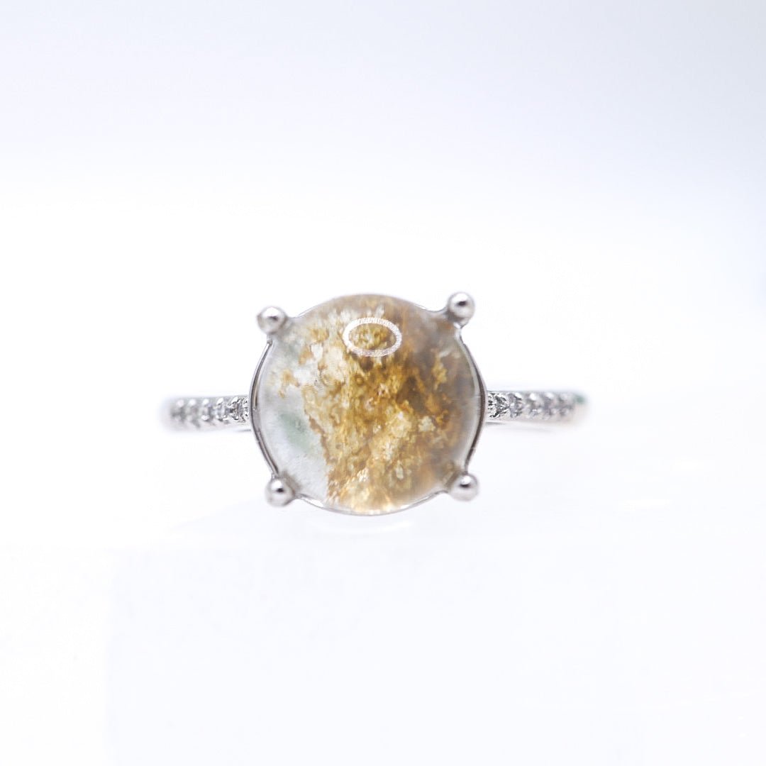 Garden Quartz Adjustable Ring
