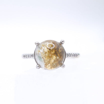 Garden Quartz Adjustable Ring