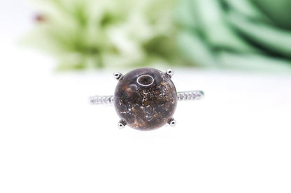 Garden Quartz Adjustable Ring