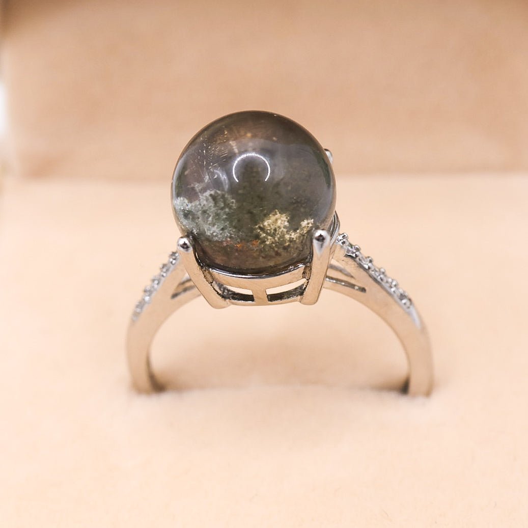 Garden Quartz Adjustable Ring