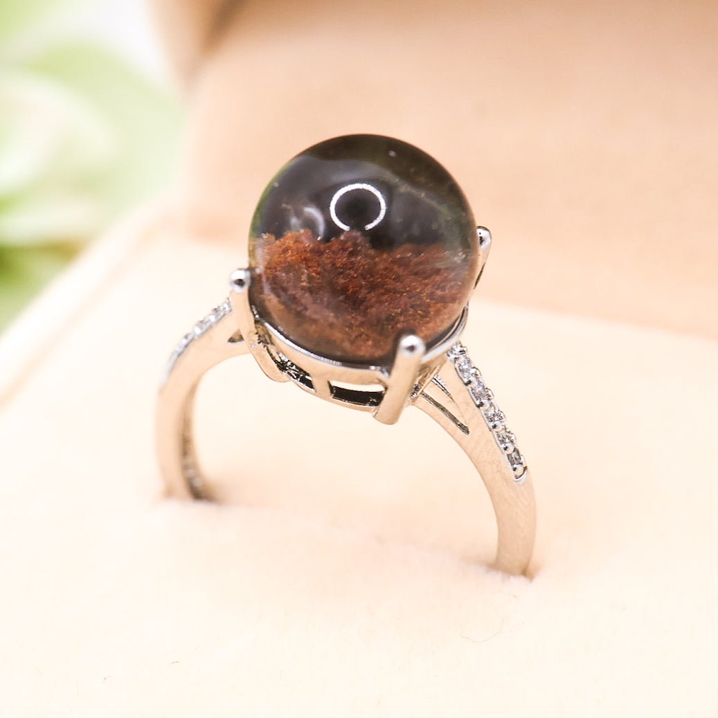 Garden Quartz Adjustable Ring