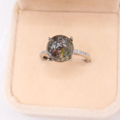 Garden Quartz Adjustable Ring