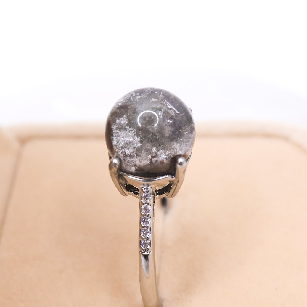 Garden Quartz Adjustable Ring