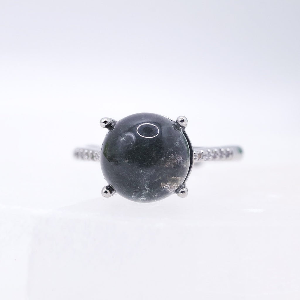 Garden Quartz Adjustable Ring