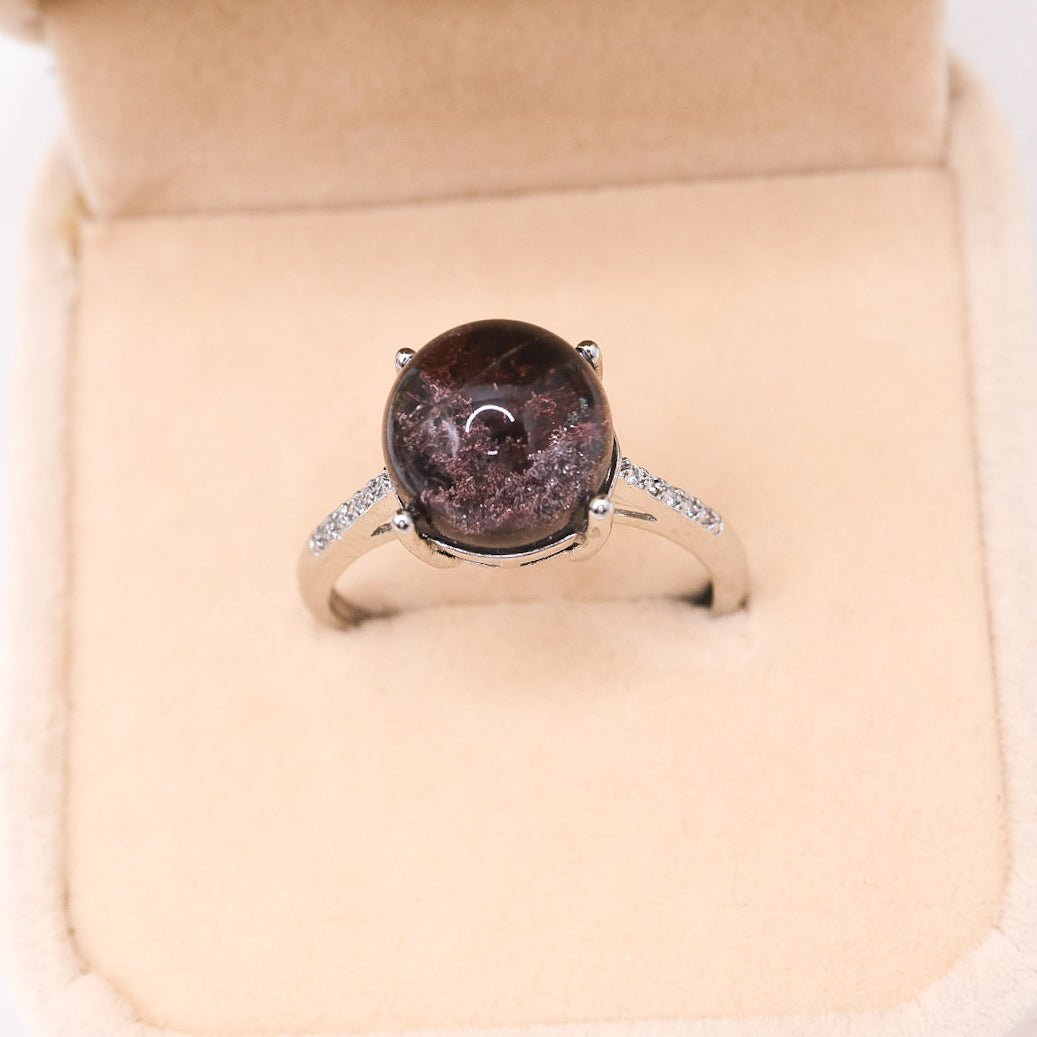 Garden Quartz Adjustable Ring