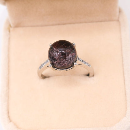 Garden Quartz Adjustable Ring