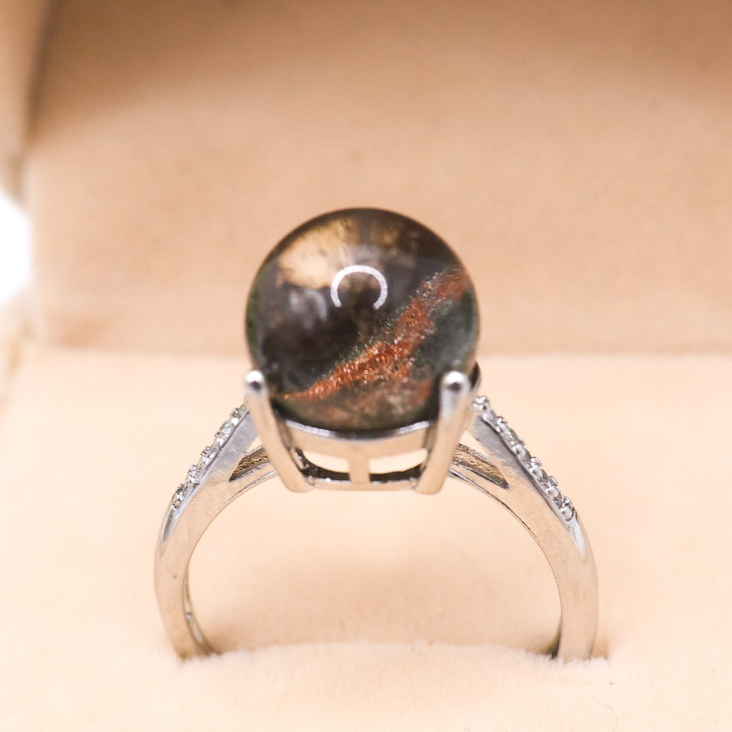 Garden Quartz Adjustable Ring