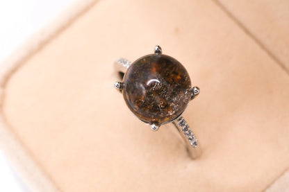 Garden Quartz Adjustable Ring