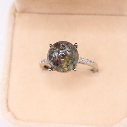 Garden Quartz Adjustable Ring