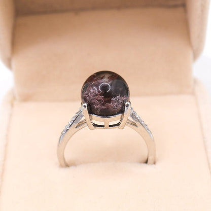 Garden Quartz Adjustable Ring