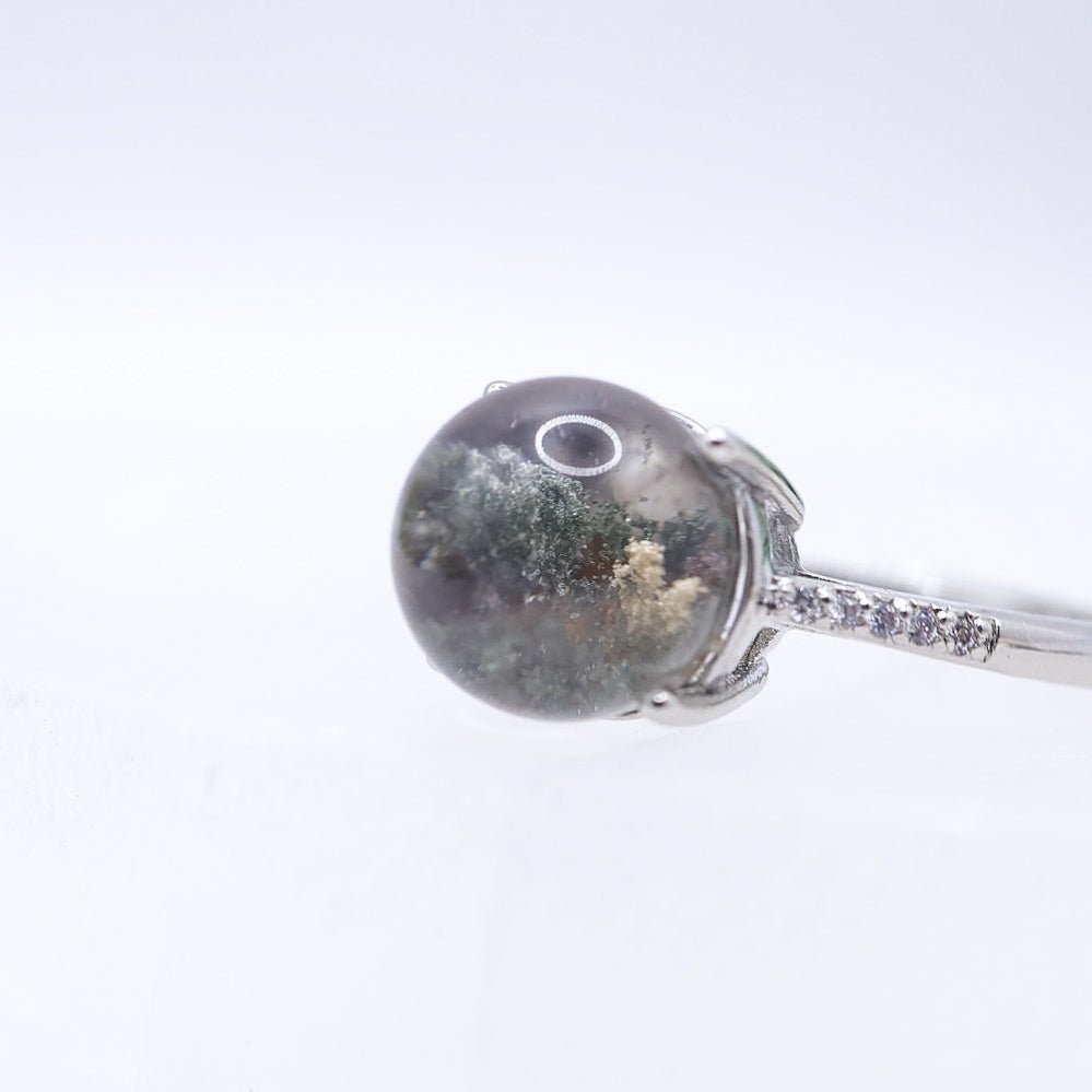 Garden Quartz Adjustable Ring