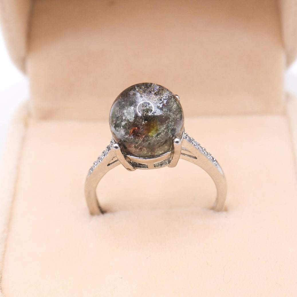 Garden Quartz Adjustable Ring