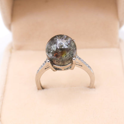 Garden Quartz Adjustable Ring