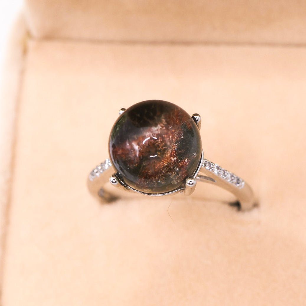 Garden Quartz Adjustable Ring