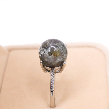 Garden Quartz Adjustable Ring