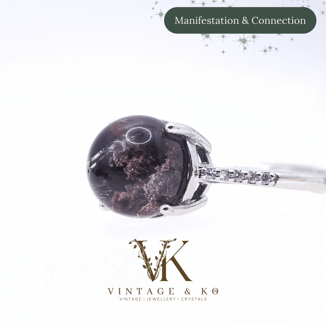 Garden Quartz Adjustable Ring