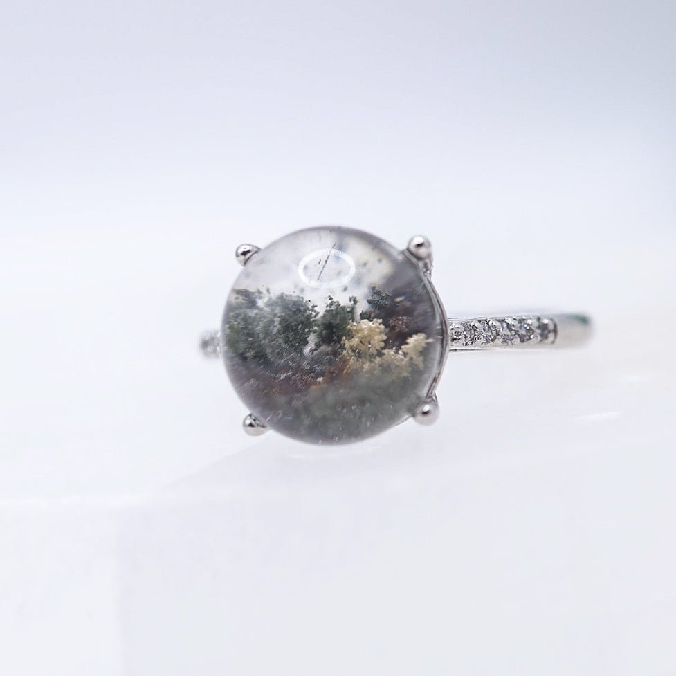Garden Quartz Adjustable Ring