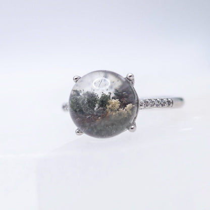 Garden Quartz Adjustable Ring