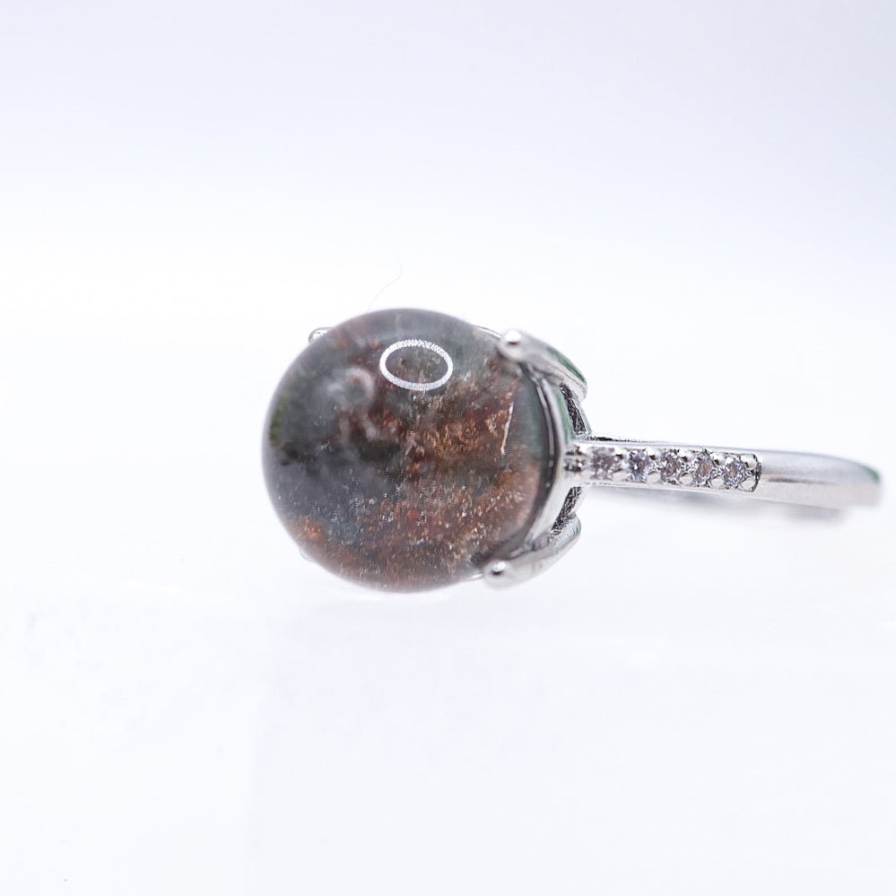 Garden Quartz Adjustable Ring