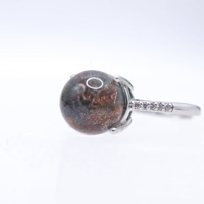 Garden Quartz Adjustable Ring