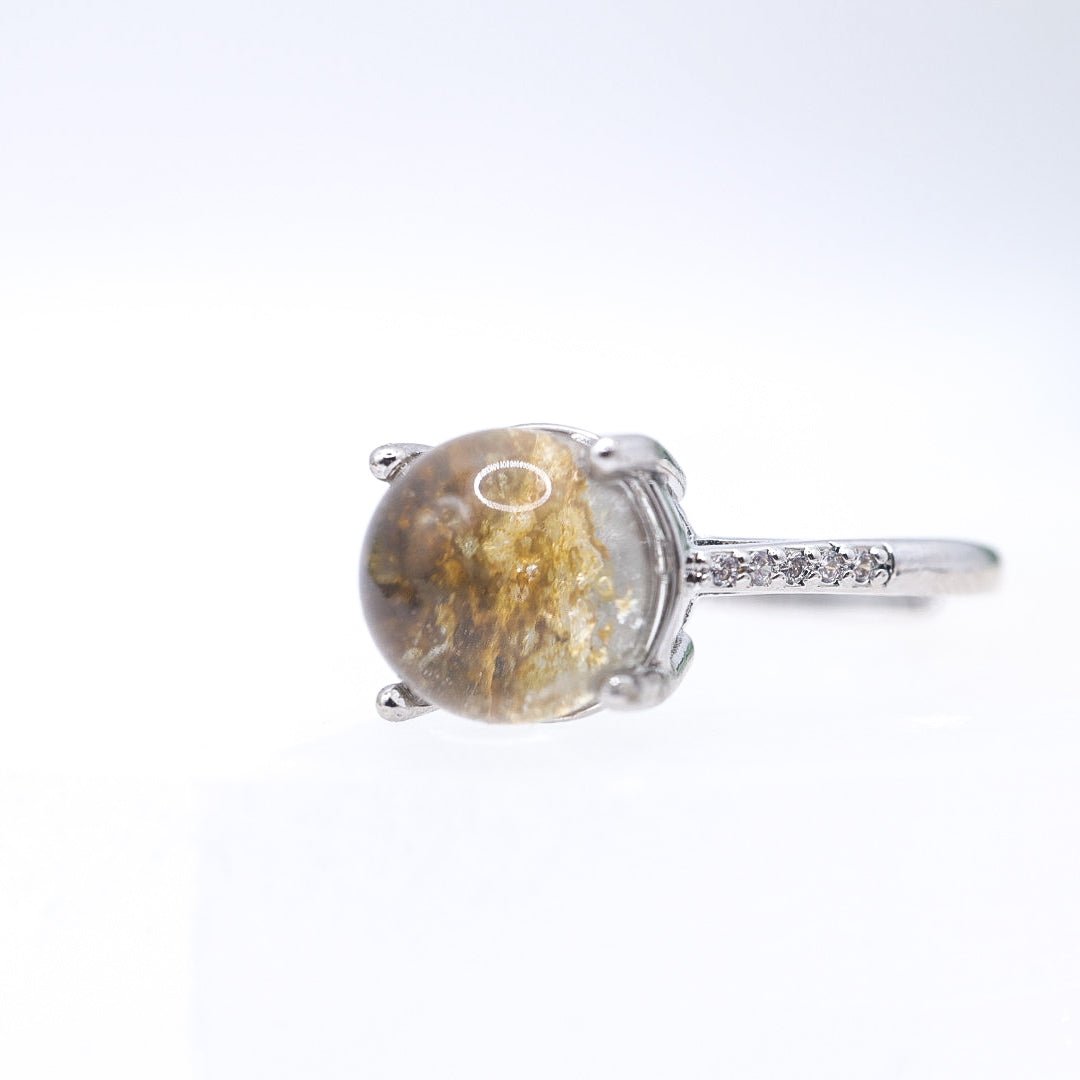 Garden Quartz Adjustable Ring
