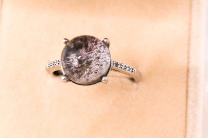 Garden Quartz Adjustable Ring