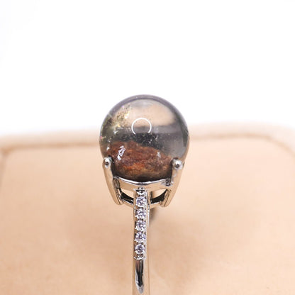 Garden Quartz Adjustable Ring