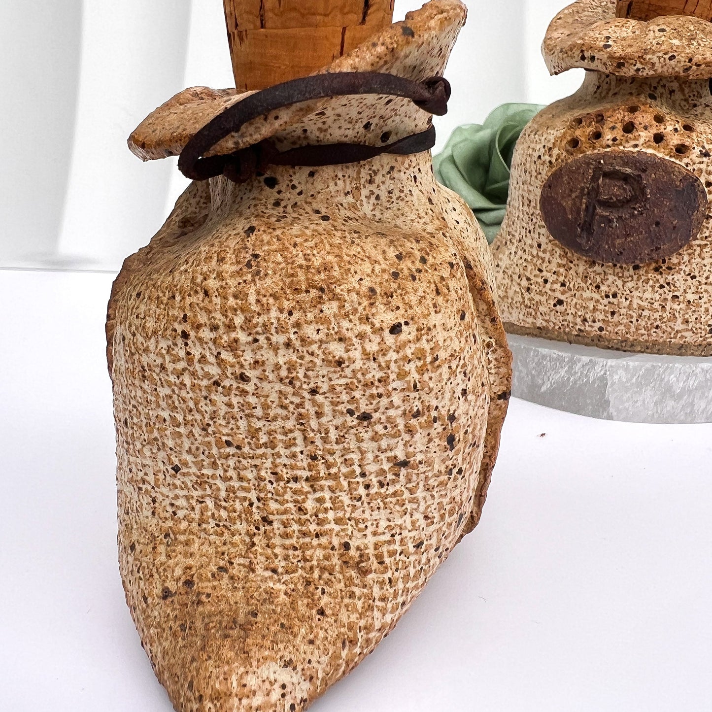 Handmade Stoneware Salt & Pepper Shakers