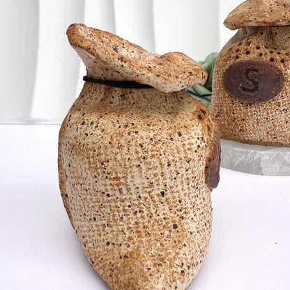 Handmade Stoneware Salt & Pepper Shakers