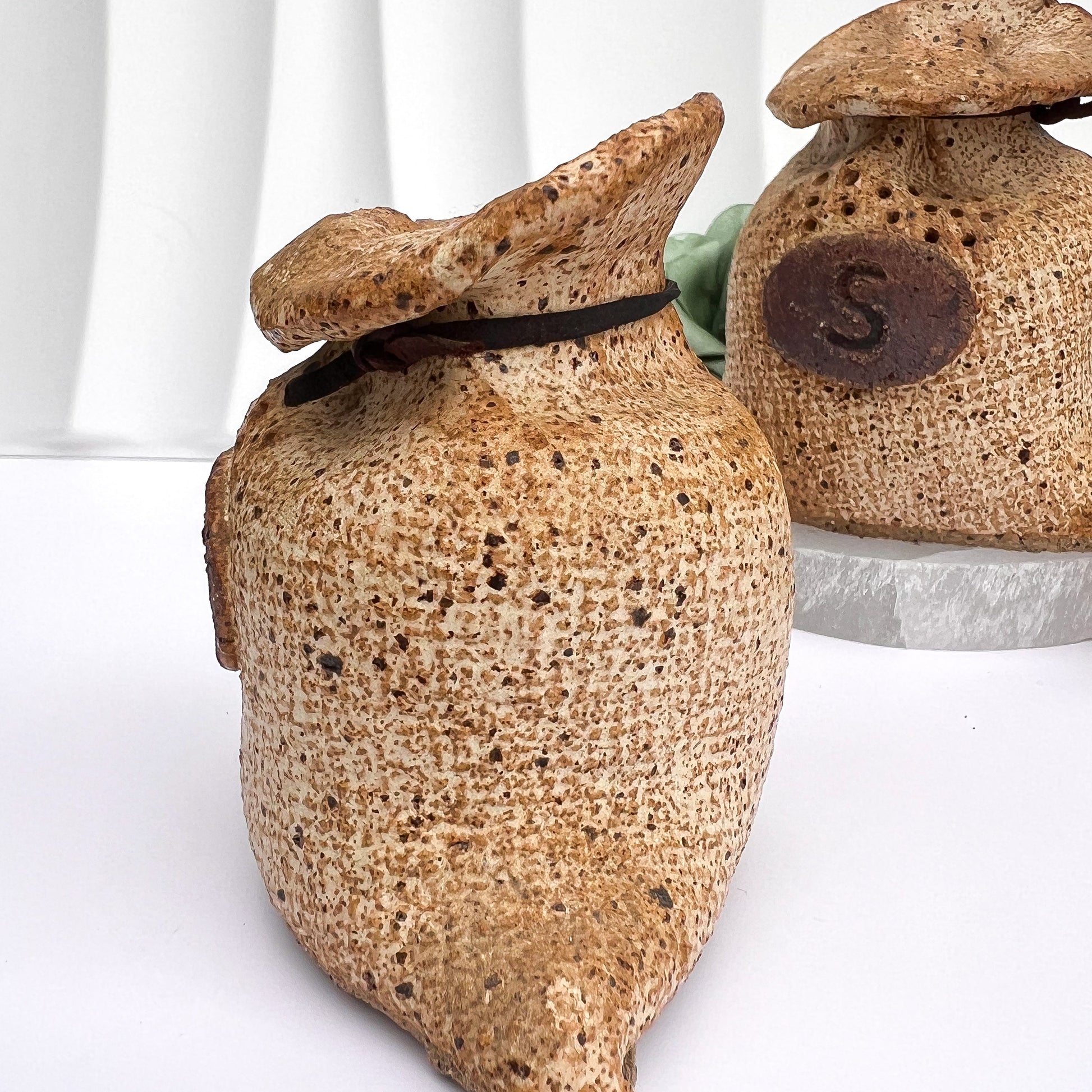 Handmade Stoneware Salt & Pepper Shakers