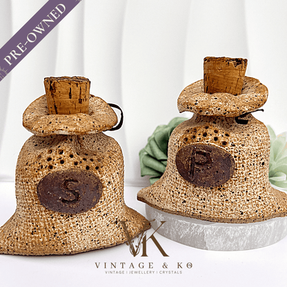 Handmade Stoneware Salt & Pepper Shakers