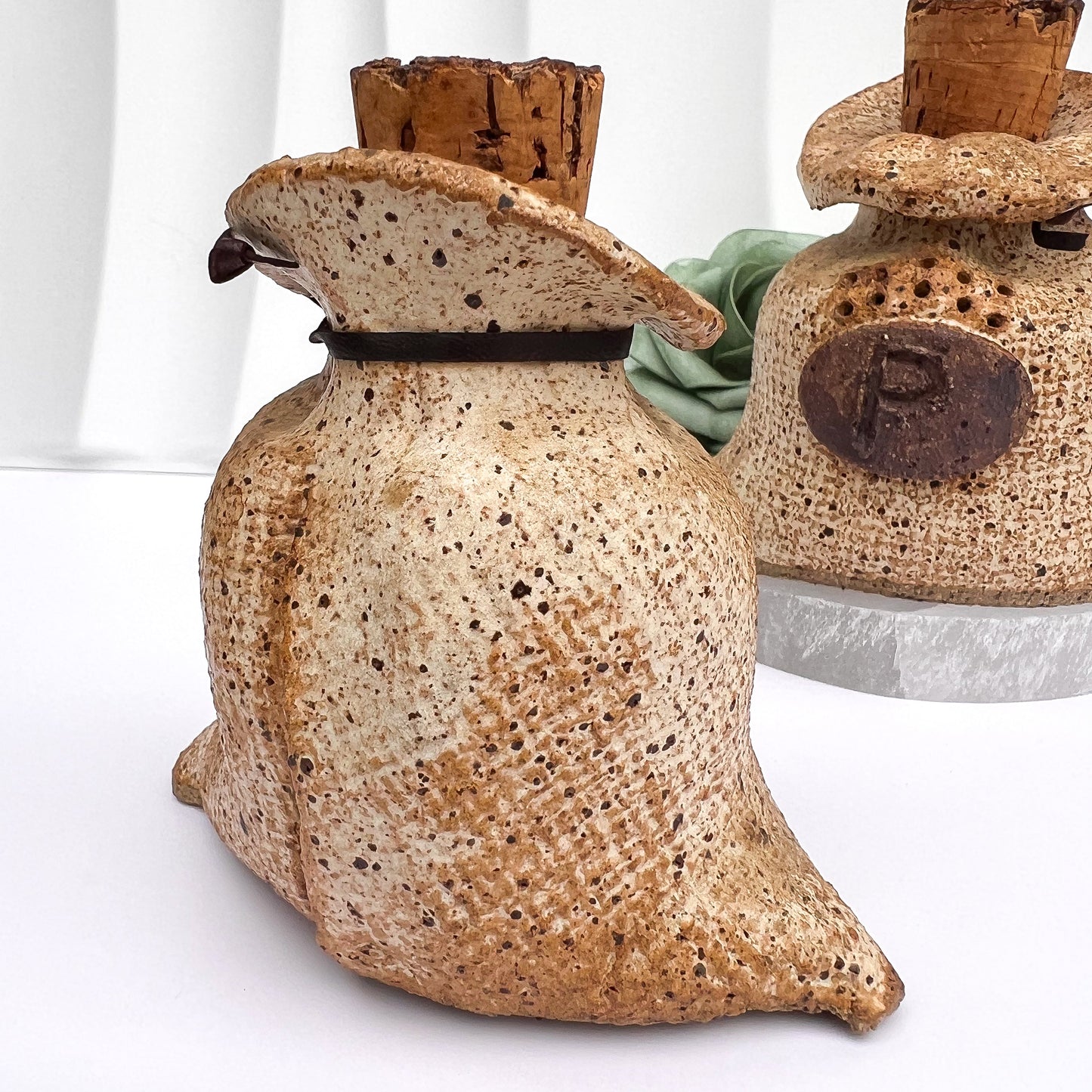 Handmade Stoneware Salt & Pepper Shakers